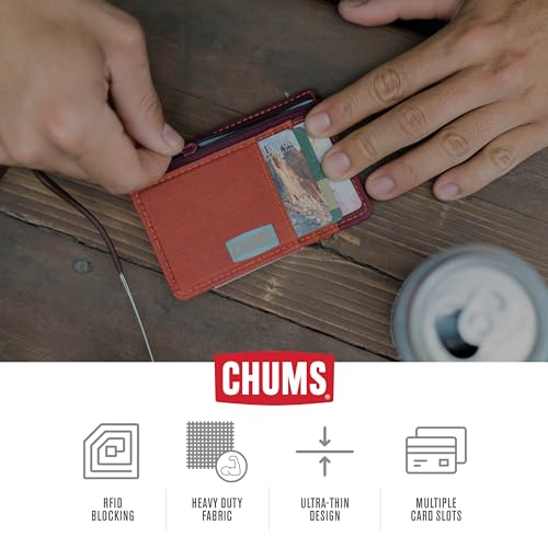 Chums Bandit Zip Compact Wallet - Slim RFID Wallet for Men & Women with Coin Pouch (Black)4