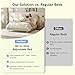 FLEXISPOT Queen All-in-One Adjustable Bed with Linen Upholstered Bed Frame, Soft Cloud Bed with Head & Foot Incline, Adjustable Headboard, Thick Foam Padding, 10-Year Warranty, Easy Assembly