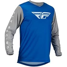 Fly Racing 2023 Adult F-16 Jersey Blue/Grey, Small