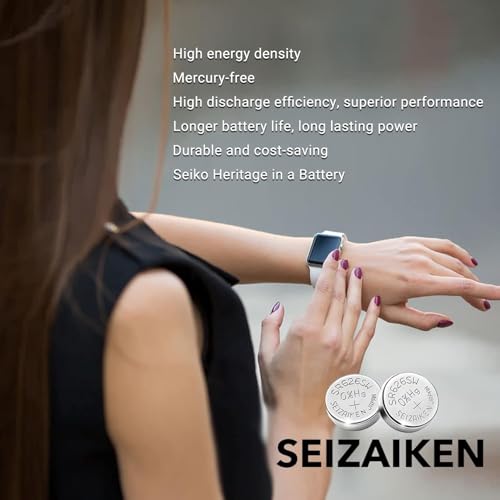 Image of Seizaiken 364 SR621SW Silver Oxide Watch Battery, 1.55V, 23 mAh, Mercury-Free, 5 Batteries, Made in Japan by Seiko