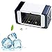 QTQHOME Mini wentylator klimatyzatora, przenośna mała chłodziarka parowa z 3 prędkościami, cicha osobista przestrzeń stołowa chłodziarka powietrza do sypialni - biała 18,5 * 10 * 8,8 cm