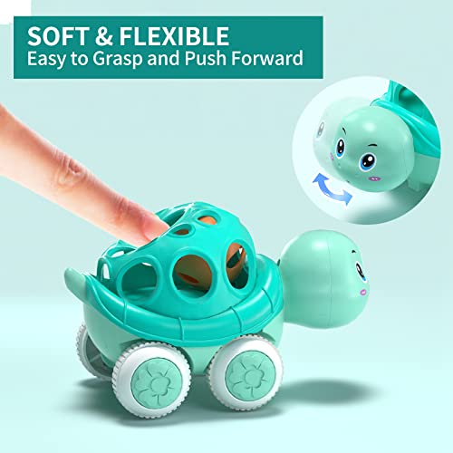 Beandge Baby Car Toys, Babies Toy Cars For Baby Boy, Girl Rattle & Roll Truck For Infant Boys Toddler Girls, Push And Go Trucks For 1 2 Year Old, Preschool Learning Gift For Toddlers Infants 18 Months #TOP3