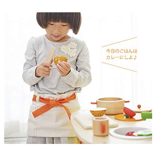 HO-TBO Küche Spielzeugsets, Spielküche aus Holz Little Chef Pretend Kochen Spielzeug-Set mit Kochzubehör, Intelligent… – Bild 6