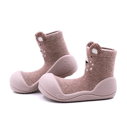 Attipas - Schuhe für erste Schritte, Modell Zootopia Bear, beige, 19 EU