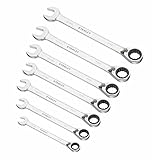 STANLEY 1-17-375 - Juego 7 llaves combinadas con carraca