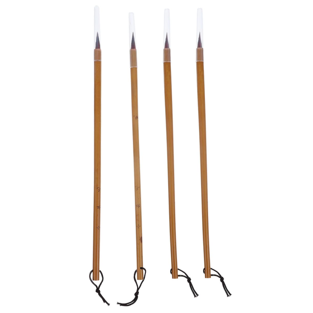 OSALADI 5 Set Pennello Da Scrittura Minuscolo Inchiostro Pennarello Ricaricabile Pennelli Per Calligrafia Penne Calligrafiche Cinesi Calligrafia Cinese A Pennello Palo Di Bambù 4 Pezzi*5