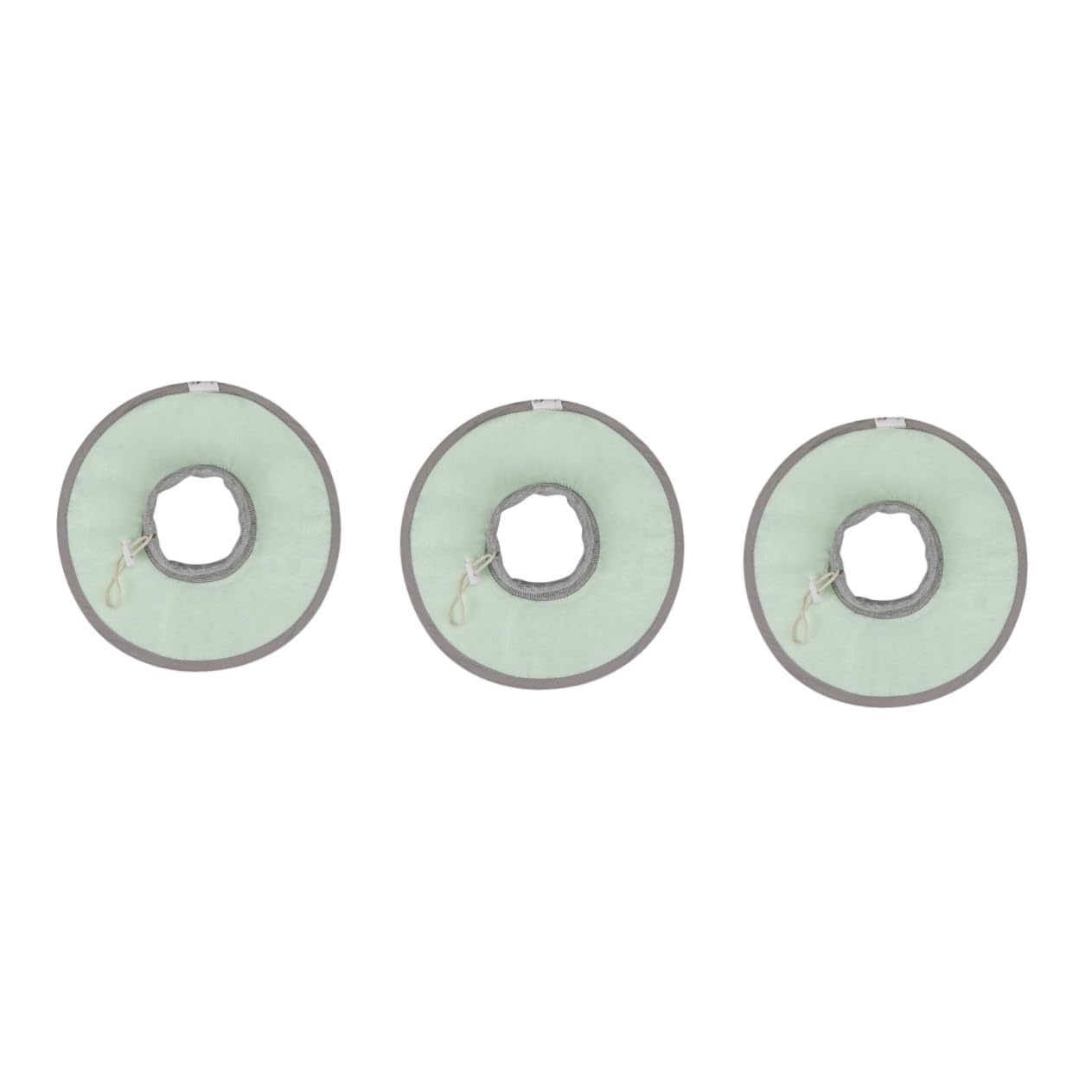 POPETPOP 3pezzi Collare Elisabettiano Per Gatti e Traspirante Collare Di Verde Design Comfortevole Per Protezione Post-operazione Adatto Gatti Di Taglia Media