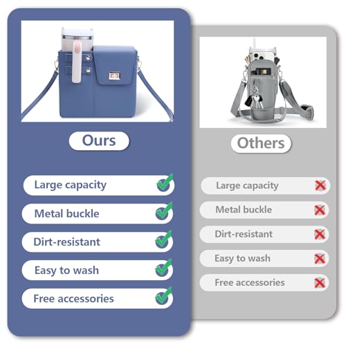 Stanley Cup Purse, Crossbody Bag with Water Bottle Holder, Adjustable Women Shoulder Strap for Stanley Cup Tumbler 40 oz4