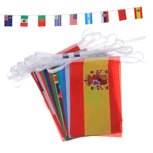 Drapeaux de pays internationaux en polyester résistant pour décoration de bar