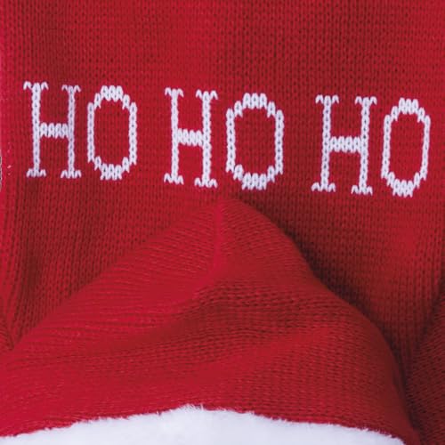 Pull pour chien Santa protège du froid robe rouge tricotée 44 cm - 3