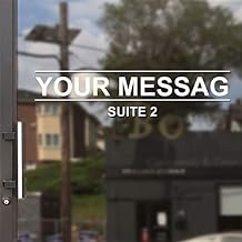Simple Custom Business Hour Window Decal - Text Lines with an Arrow Shape Decal - Vinyl Custom Lettering, Glass Door Sign - Free Squeegee - Easy Install Manual 2"X28"