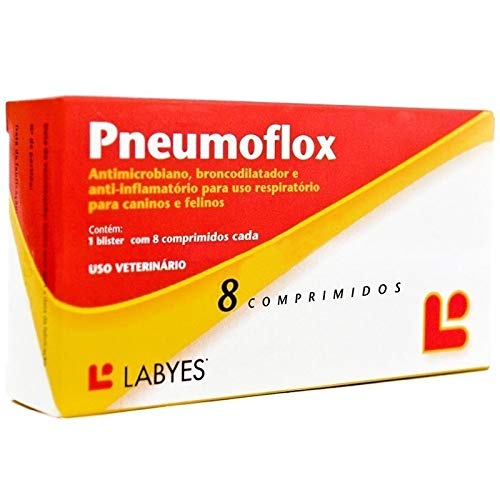 PNEUMOFLOX LABYES PARA CAES E GATOS 08 COMPRIMIDOS