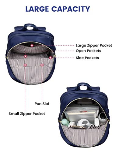 Lovevook Laptop Backpack Women Fits 15.6 Inch Computer, College Teacher Nurse Backpack Bag With Usb Charger, Travel Notebook Backpack, For Business Work Commute, Blue #TOP1