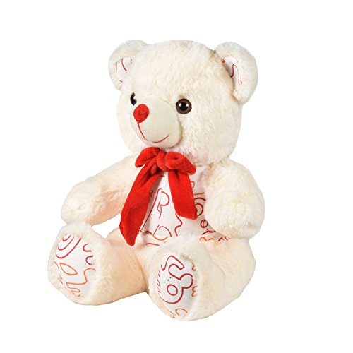 Image of Ultra 10 inch Happy Teddy Bear Fully Stuffed Soft Plush Toy for Kids in Black | Animal Toy Birthday | Anniversary | Christmas | Diwali | Home Decor