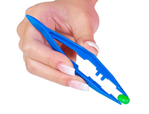 PrimeMed Tapered Plastic Forceps  Individually Wrapped Plastic Tweezers (25 Count)