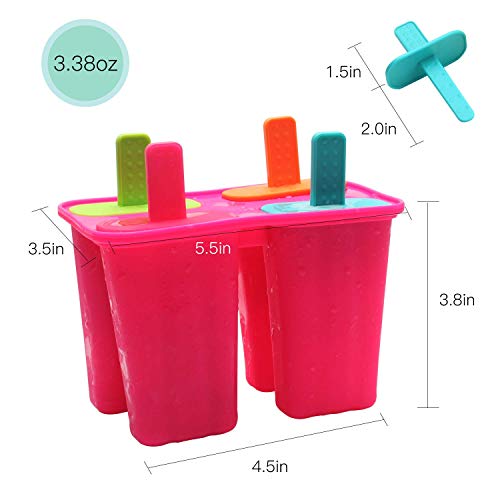 Eis-am-Stiel-Formen aus Silikon von DEHUB, BPA-frei und FDA-zertifiziert