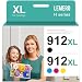 Produktbild Lemero 912 XL Patronen Kompatibel für HP 912 Druckerpatronen für HP Officejet Pro 8022 8023 8024 8025 OfficeJet 8012 8014 8015 8017 (Schwarz, Cyan, Magenta, Gelb)