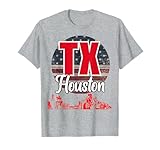 souvenir design di houston texas tx maglietta
