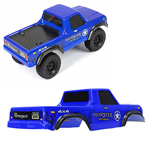 Lbec Rc Car Body, Easy Installation Pe Material Lifelike Cool Rc Body Shells For 1:24 Tracked Vehicle (Blue) #TOP1