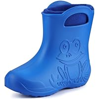 Ladeheid Children's Girl's Boy's EVA Wellington Boots Rain Shoes LA-CA-03 (Blue, 13/14 UK Child)