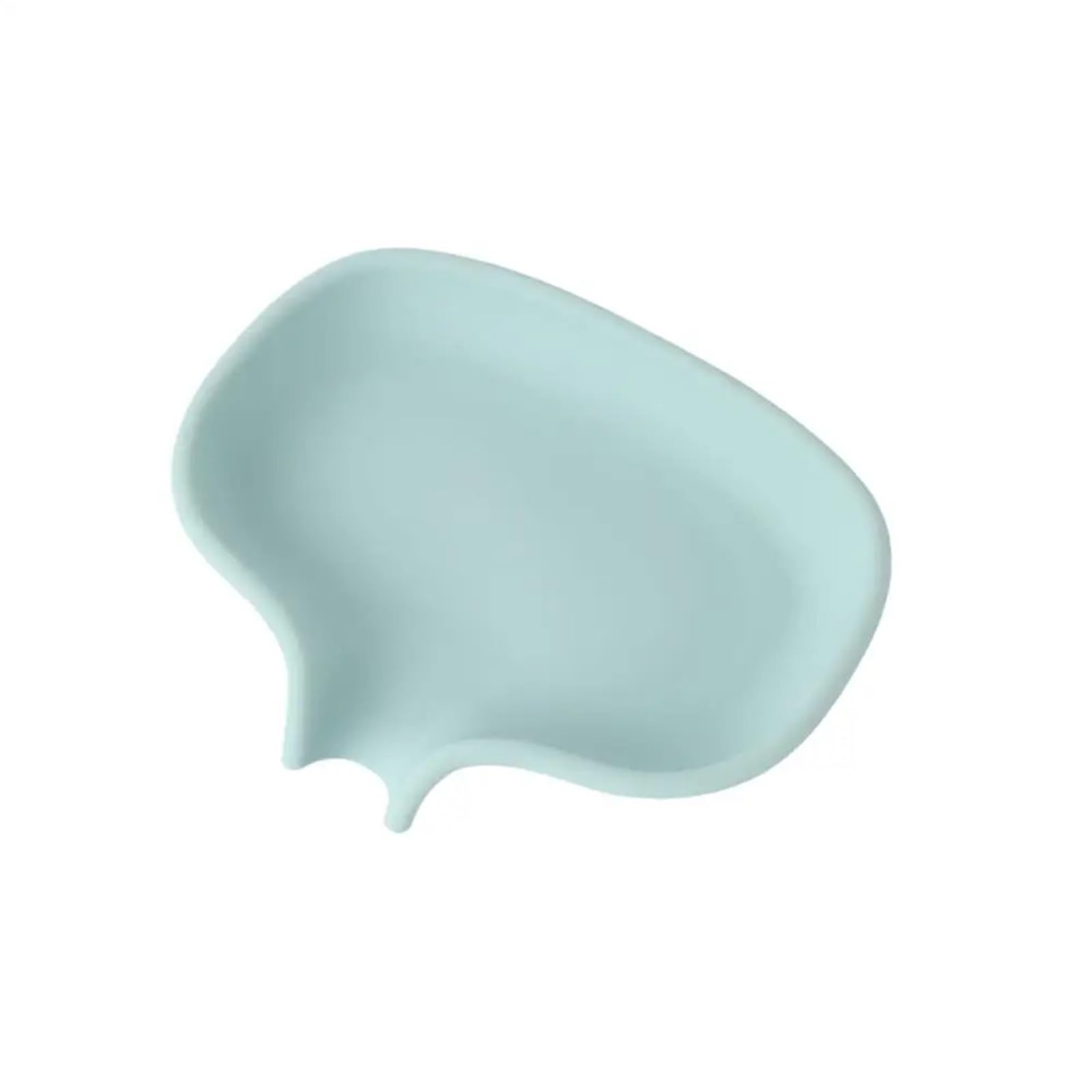 3Pcs Silicone Soap Box With Drainage Rectangular Dish Bathroom Holder for Soap(Blue)