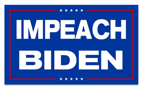 Decal Dude Impeach Biden Pro-Trump Anti-Biden Conservative Vinyl Sticker Decal for Cars, Computers, Water Bottles Made with Premium Vinyl and Specialized UV Blocking Laminate…