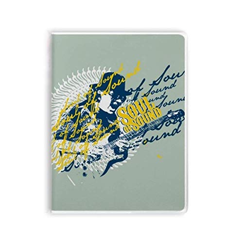 Carnet de notes musique pour composer ses morceaux de guitare et écrire des textes de rock