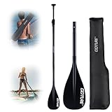Goture Kids Sup Paddle, 3 Piece Floating Sup Paddle with Storage Bag, Adjustable Youth Kayak Paddle, 50.8''-67.3'' Kids Paddle Board Paddle, Nylon Blade & Carbon Fiber and Fiberglass Shaft