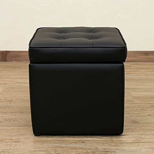Amazon｜CORO 収納スツール 一人用 オットマン ブラック HSW