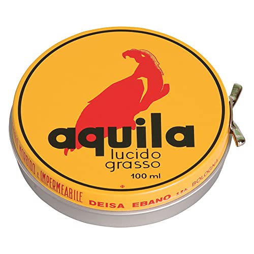 Ebano Scatoletta, Aquila N°4, Classico Lucido Grasso per calzature, Giallo