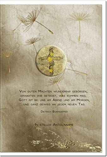 Trauerkarte ZUVERSICHT | Pusteblume | metALUm # 1001140 Cover