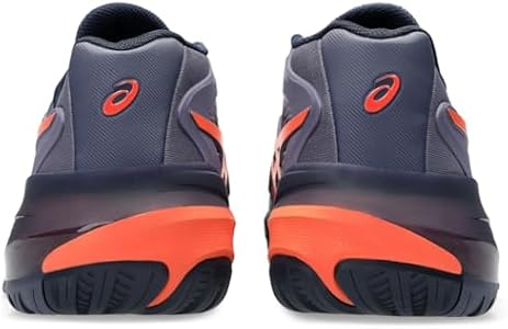 ASICS Tênis masculino Gel-Resolution X, Roxo acinzentado/laranja