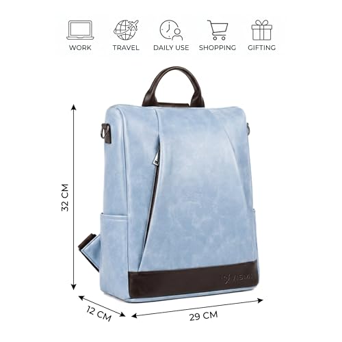 Image of VISMIINTREND Backpack Bags for Women | Rakhi Gift for Sister | Vegan Leather Laptop Bag for Women Office, Backpack for College, Daily Travel Bagpack - Rakshabandhan Gift For Sister