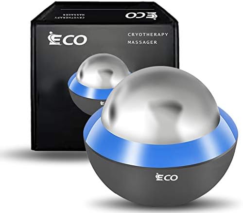 Cryosphere Cold Massage Roller Ball - Massage Ball for Cold & Heat Relief, Myofascial Release, Trigger Point Therapy, Muscle Knots - Deep Tissue Ice Massager