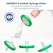 HMCHHH 100 Pack Syringe Filters Nylon Membrane, 0.22um Pore Size,13mm Disc Diameter,HPLC and GC Needle Filter, Non-Sterile, High Throughput Lab Filtration,Barreled Packed
