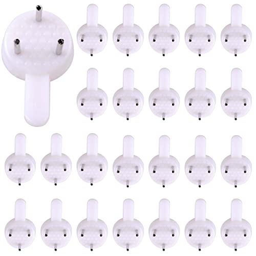 Colgar cuadros sin agujeros - Cuelga fácil pladur, yeso, madera - [30 Unidades] Fijar cuadros sin taladrar - Lote de 30 ganchos para colgar cuadros