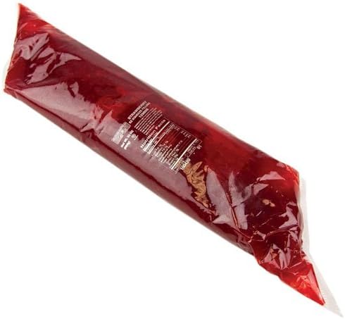 Lawrence Foods Strawberry Pastry Filling from OliveNation, EZ Squeeze Sleeve for Cakes, Tarts, Pies, Made with Fresh Real Fruit - 32 ounces