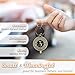 Christian Art Gifts Inspirational Scripture Keychain for Men & Women: Trust in the Lord Encouraging Bible Verse, Stylish Sturdy Round Metal Stamped Keyring Fashion Accessory, Antique Gold & Black