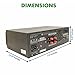 Technical Pro 2000 Watts Professional Mixer and Amplifier with Built-in Bluetooth and EQ, 6 Mic Inputs, USB & SD Card for Speaker, DJ Karaoke, Home Theater