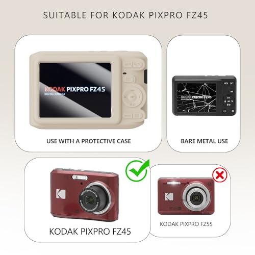 Funda de silicona suave para Kodak PIXPRO FZ45 color blanco miniatura 2