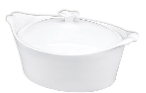 Miniatura 1 de Cacerola - Juego de utensilios de cerámica francesa de 30 onzas con tapas, resistente a las astillas y grietas, apto para microondas, lavavajillas,