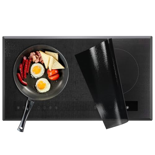 Comparison: Best 90Cm Stove 4 KitchenRaku Large Induction Cooktop Protector Mat, Translucent Magnetic Electric Stove Burner Covers Antiscratch as Glass Top Stove Cover (Monochromatic Black, 54x90CM)