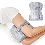 Knee Pillow for Side Sleepers,Leg Pillow for Knees,Hips,Sciatica,Joints,Back Pain Relief,Memory Foam Pillow Between Legs for Knee and Thighs Support,Ideal for Pregnancy and Post-Surgery Recovery