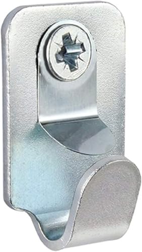 Heavy Duty Safety Picture / Mirror Hooks with Screws and Wall Plugs - 15kg Load (2 Pack)