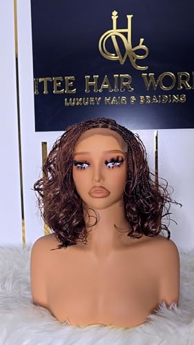 Itee Hair World Boho Bob Braided Wig, French Braid Style,