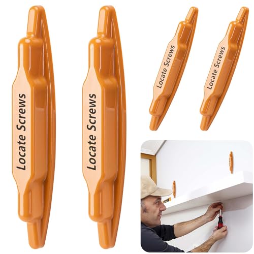 moonoom 4 Pcs Stud Finder Magnet, Powerful Magnetic Stud Detector, Compact Wall Metal Finder Tool for Drywall Construction Marking and Mounting