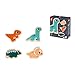 Janod 4 FSC Wood Dinosaur Progressive Puzzles-2 to 5 Pieces-Children’s Toys-Educational Games-Early-Years Toys-18 Months +, J05824, Multicolor