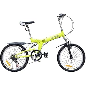 HYLK 20 inch vouwfiets, mini-draagbare student mountainbike, lichte vouwfiets voor mannen en vrouwen, dempende fiets…