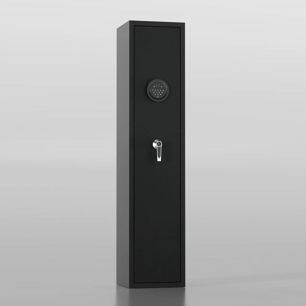 4-6 Gun Safe with Fingerprint Lock, No Assembly Required | Rifle Safe for Rifles and Pistols, Gun Cabinet for Shotguns, Long Gun Cabinet with Removable & Adjustable Shelves, LED Light, Quick Access