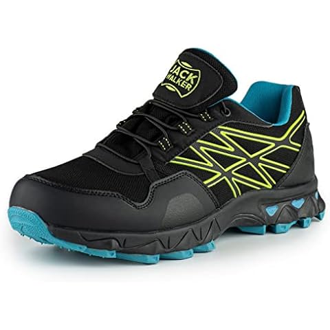 Jack Walker Mens Lightweight Walking Hiking Trekking Low Rise Trainers JW036 (9 UK) Blue Cover